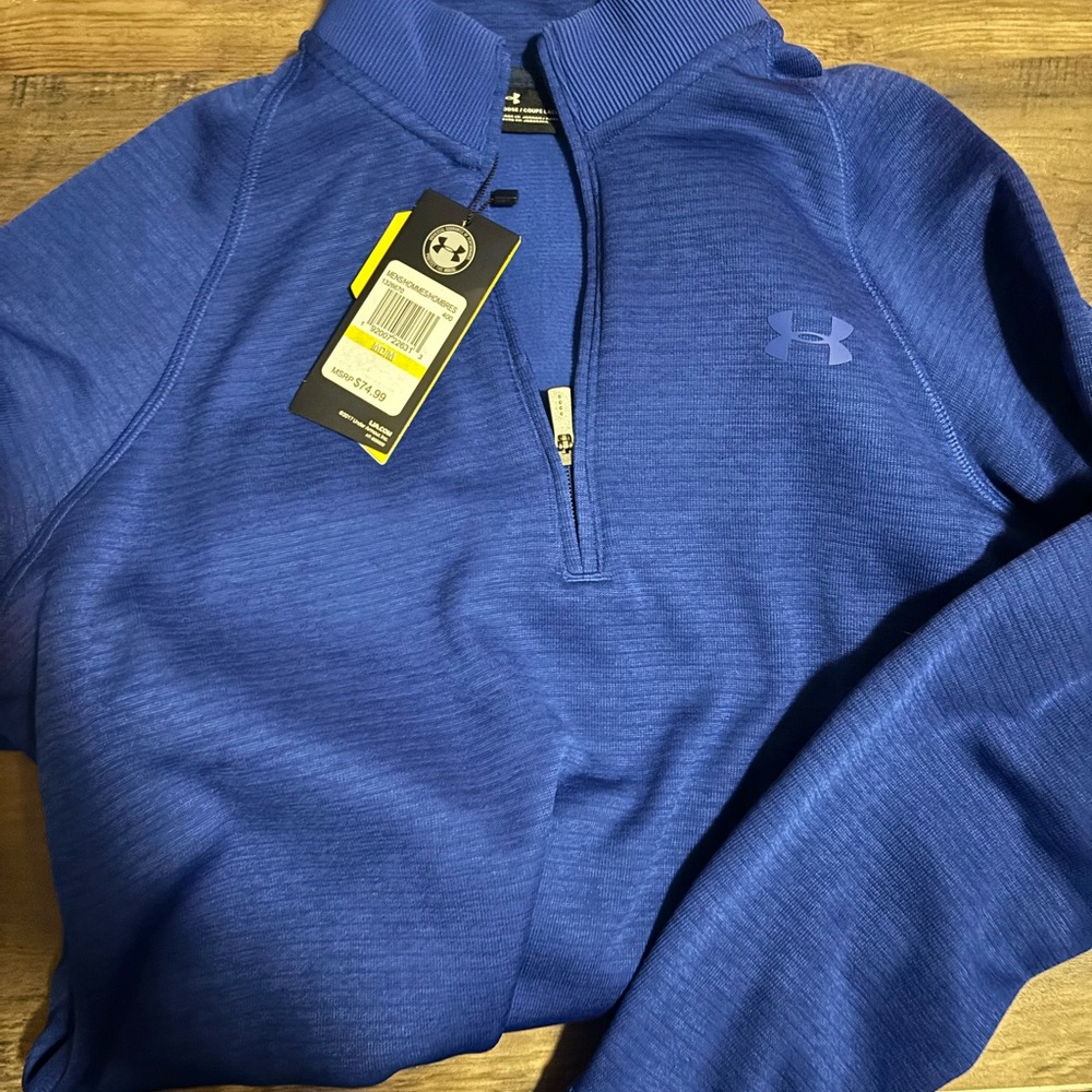 Blue under armour zip up